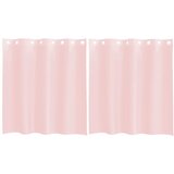 Voile zavjese s ušicama 2 kom svijetlo ružičaste 140x140 cm | shoptok.hr