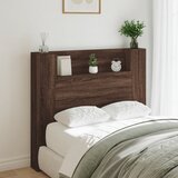 vidaXL Ormarić za uzglavlje LED boja smeđeg hrasta 120x16 5x103 5 cm Cijene