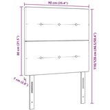  Uzglavlje podesivo po visini s uzglavljem Plava 90 cm tkanina | shoptok.hr