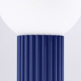 Nice Lamps Tamno plava stolna lampa sa staklenim sjenilom (visina 19 cm) Orbital – | shoptok.hr