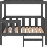 Krevet za pse sivi 95,5x73,5x90 cm od masivne borovine | Eponuda.ba