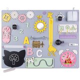 Montessori drvena senzorička ploča 50x37,5cm roza | shoptok.hr