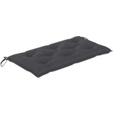  Klop z antracitno blazino 112 cm trdna tikovina | Shoptok.si