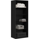  Ormar Crna Hrast Set od 2 Crno hrast Drvo od čestica | shoptok.hr