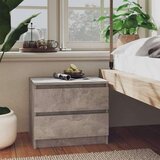  Nočna omarica 2 kosa betonsko siva 50x39x43,5 cm iverna plošča, (20624198) | Shoptok.si