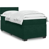 Box spring krevet s madracem tamnozeleni 90x200 cm baršunasti | shoptok.hr