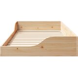  Krevetna konstrukcija Smeđa 75 x 190 cm Čvrsto borovo drvo Bež | Shoptok.si