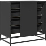 vidaXL Omarica s predali črna 70x41x70 cm konstruiran les | Shoptok.si
