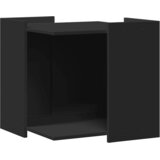  Kutija za mačji pijesak crna 53x53x51 cm konstruirano drvo | shoptok.hr