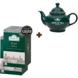 čajnik zeleni sa infuzerom, 850 ml + Čaj Earl Grey 20 kesica, 2 pakovanja