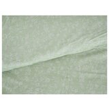 B.E.S. Zelena posteljina za krevet za jednu osobu od krepa 140x200 cm Green Flowers – | shoptok.hr