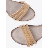 Shelvt Caramel sandals with decorative straps | shoptok.hr