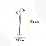 Lesnina XXXL STOJEČA SVETILKA 55/42/180 cm | Shoptok.si