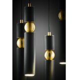 Jupiter 2014 - visilica na sajli alas 5xGU10/10W/230V crna/zlatna | Eponuda.com