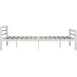  Okvir za krevet bijelo-crni metalni 120 x 200 cm | shoptok.hr