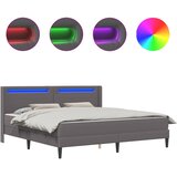  Okvir kreveta s madracem Siva 200 x 200 cm Umjetna koža | shoptok.hr