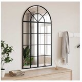 VidaXL Zidno ogledalo crno 60x110 cm lučno željezno VidaXL Zidno ogledalo crno 60x110 cm lučno željezno Slike