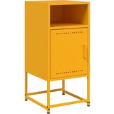 Maison Chic Nočna omarica - Nočna miza gorčično rumena 36x39x78 cm jeklo, (21687689) Cene
