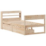  Okvir kreveta bez madraca 75 x 190 cm od masivne borovine | shoptok.hr
