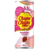 Chupa Chups, gazirano bezalkoholno piće sa ukusom jagode i krema, 250ml