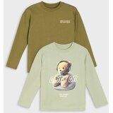 Sinsay Pamučne loose majice s dugim rukavima, paket od 2 kom | shoptok.hr