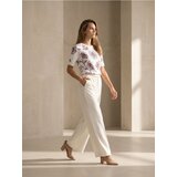 Sinsay Pletena bluza s viskozom i cvjetnim motivom | shoptok.hr
