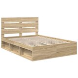  Konstrukcija postelje Sonoma 140 x 200 cm Masivno borovo les, (5000102934) | Shoptok.si