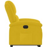  Električni naslonjač na podizanje žuti baršunasti | shoptok.hr
