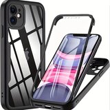 Techsuit ColorVerse 360 ​​Series obostrana zaštitna maska za iPhone 11 - crna | shoptok.hr