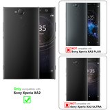 Cadorabo Ohišje, združljivo z Sony Xperia XA2 v klasično srebrno - Zaščitni ovitek z magnetnim zapiranjem, stoječo funkcijo in režo za kartice, (20558656) | Shoptok.si