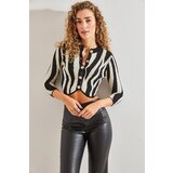 Bianco Lucci Women's Buttoned Patterned Knitwear Cardigan | shoptok.hr