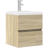 vidaXL Omarica za umivalnik sonoma hrast 41x38,5x45 cm inženirski les Cene