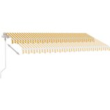  Automatska tenda sa senzorom LED 400x350 cm žuto-bijela | shoptok.hr