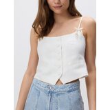 Reserved Top s naramenicama - bijela | shoptok.hr