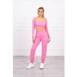 Kesi Set with blouse top - light pink Cijene