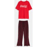 Sinsay Dvodijelna pamučna pidžama Coca-Cola | shoptok.hr