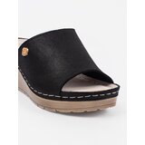 GOODIN Black women's wedge flip-flops | shoptok.hr