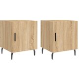 Maison Chic Dvo delni komplet Nočne omarice - Nočne mize sonoma hrast 40x40x50 cm inženirski les, (21688025) Cene
