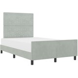 vidaXL Krevet Sivi 120x200 cm Velvet | shoptok.hr