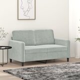  Dvosjed svjetlosivi 120 cm baršunasti | shoptok.hr