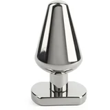 Heavy Steel Butt Plug Medium Silver