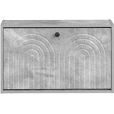  Ormar za cipele na zidu ALKMAAR 71 x 17 x 43 cm Betonska siva - Betonska siva | shoptok.hr