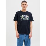 Jack & Jones Majica 'JJGeplas' plava / noćno plava / menta / bijela | shoptok.hr