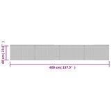  Tepih pravokutni sivi 60 x 400 cm od bambusa | Eponuda.ba