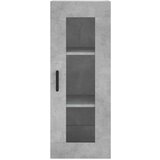 vidaXL Visoka omara betonsko siva 34,5x34x180 cm inženirski les | Shoptok.si