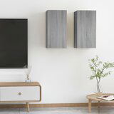 vidaXL TV omarica 2 kosa siva sonoma 30,5x30x60 cm konstruiran les | Shoptok.si