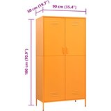  Ormar boja senfa 90 x 50 x 180 cm čelični | shoptok.hr