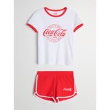 Sinsay Dvodijelna pamučna pidžama Coca-Cola | shoptok.hr