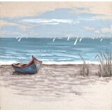  Slika na platnu Barka na plaži 60x60 cm | shoptok.hr