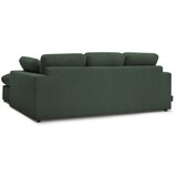 Bobochic Paris Zelena kotna sedežna garnitura iz rebrastega žameta Belair – | Shoptok.si